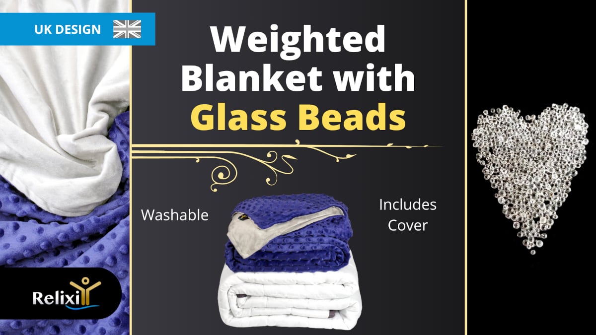 Weighted Blanket with glass beads and cover