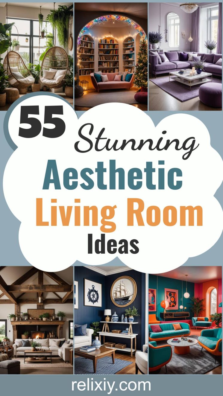 55 Stunning Aesthetic Living Room Ideas | Relixiy
