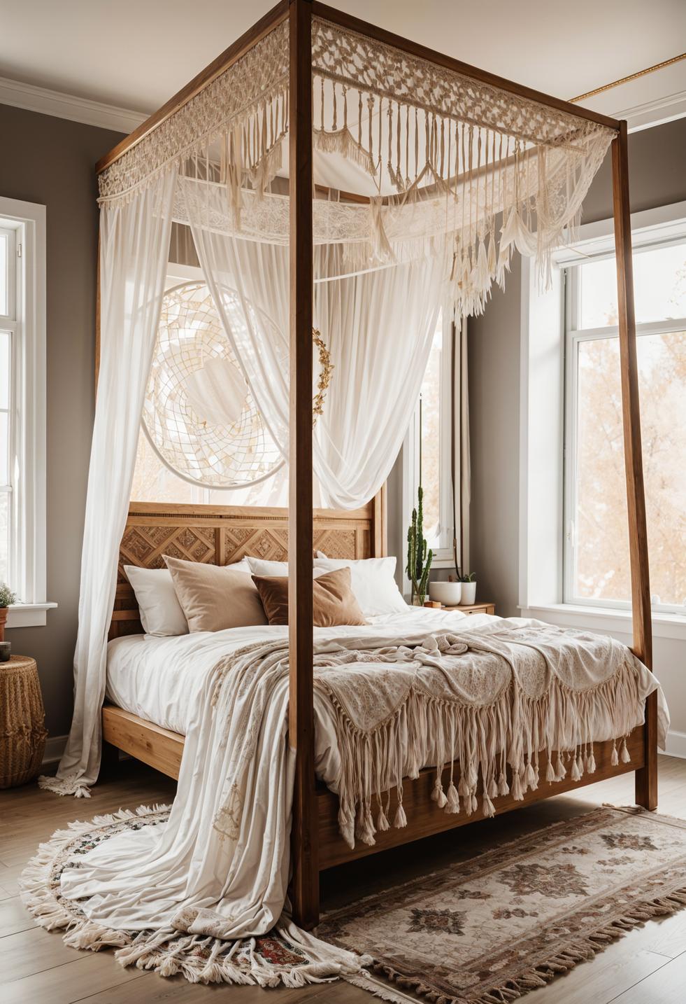 10. Boho Canopy Bed Inspiration-0