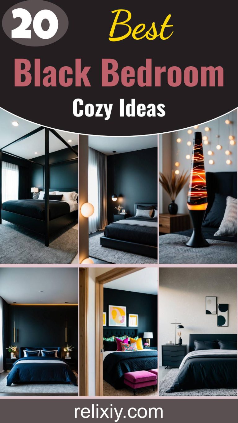 20 Best Black Bedroom Ideas For A Cozy Dark Space | Relixiy