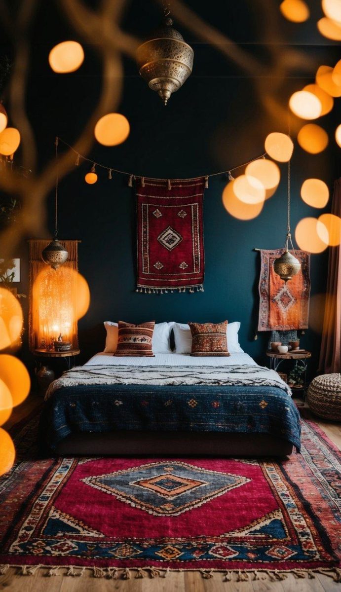 20 Dark Boho Bedroom Ideas for a Dreamy Makeover | Relixiy