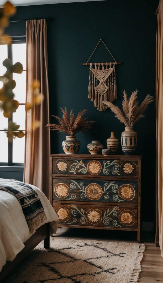 20 Dark Boho Bedroom Ideas for a Dreamy Makeover | Relixiy