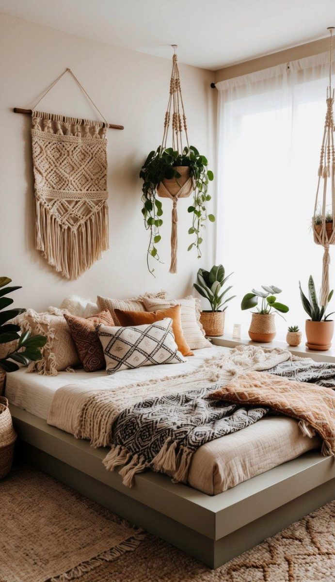 20 Unique Boho Bedroom Decor Ideas You Must Try | Relixiy