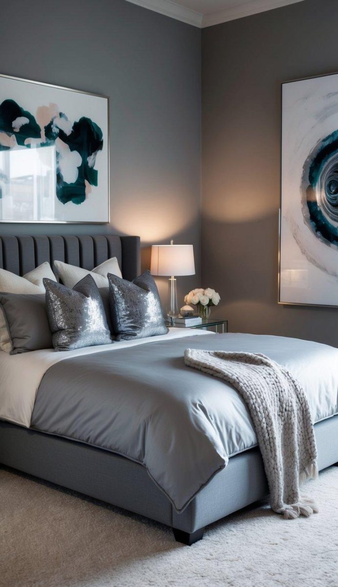 20 Stunning Grey Bedroom Ideas to Inspire You | Relixiy