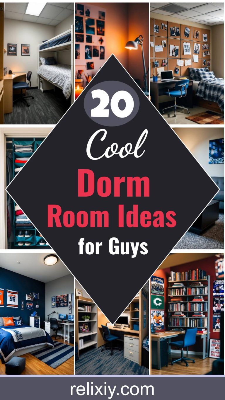 20 Cool Dorm Room Ideas for Guys to Try Relixiy