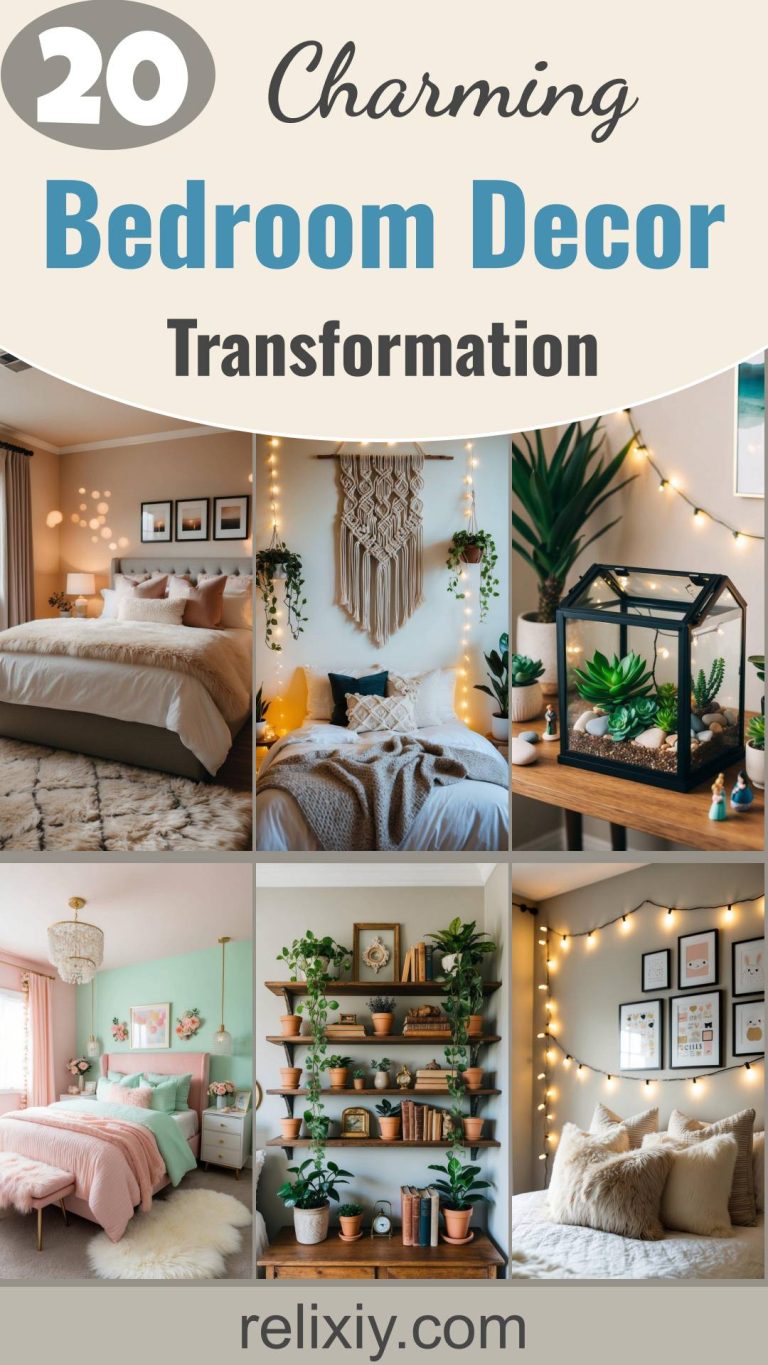 20 Super Cute Bedroom Decor Ideas to Transform Your Space | Relixiy