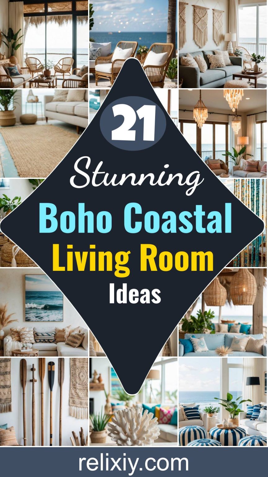 21 Stunning Boho Coastal Living Room Ideas | Relixiy Blog