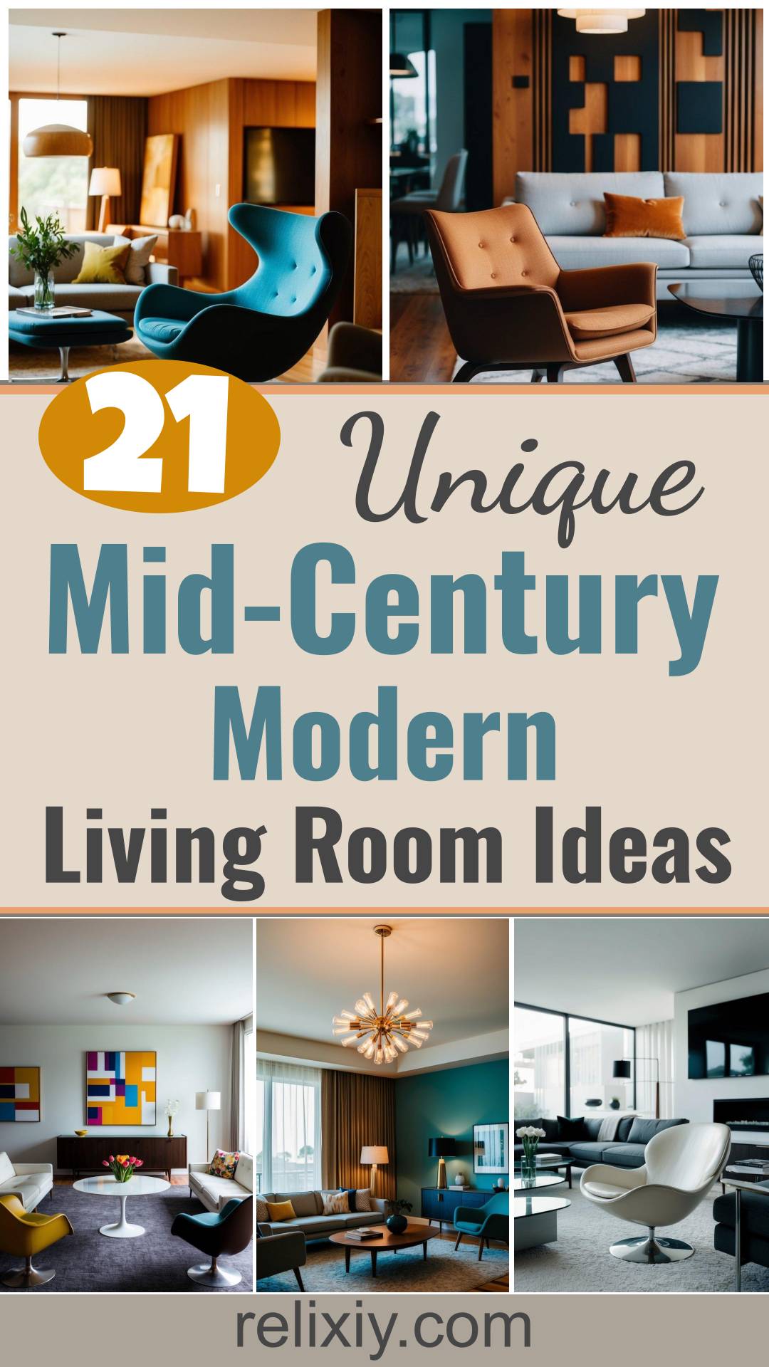 21 Unique Mid-Century Modern Living Room Ideas to Inspire | Relixiy Blog