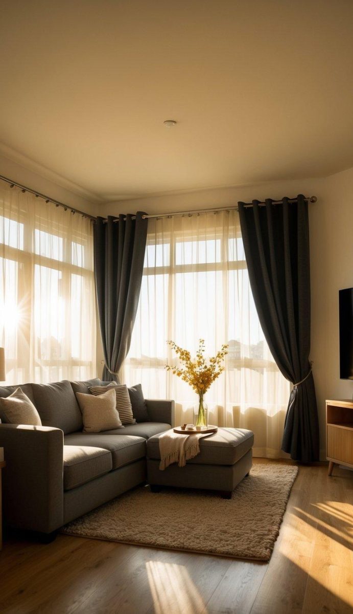 21 Stylish Living Room Curtain Ideas Foy Your Makeover | Relixiy