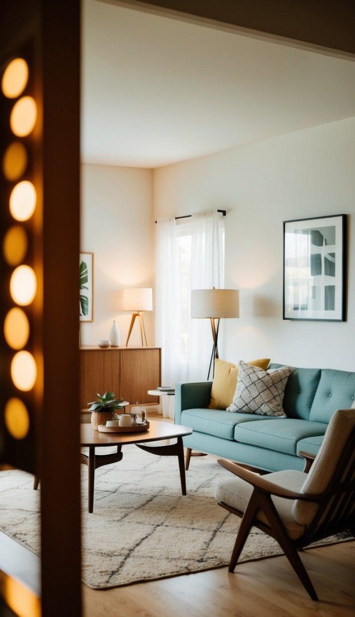 21 Cozy MidCentury Modern Living Room Inspirations Relixiy