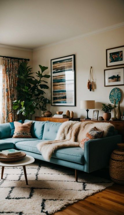 21 Chic Boho Mid-Century Modern Living Room Ideas | Relixiy Blog