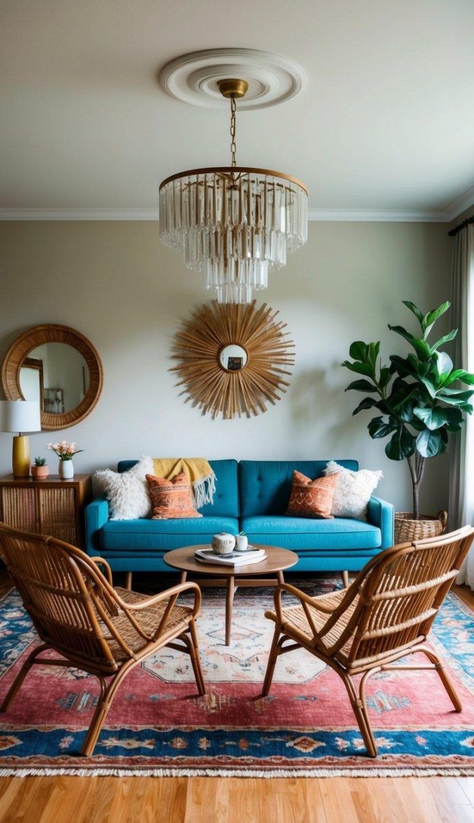 21 Chic Boho Mid-Century Modern Living Room Ideas | Relixiy Blog