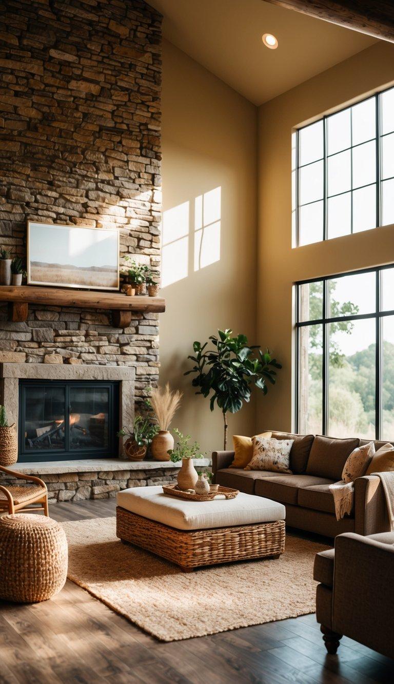 21 Cozy Earthy Living Room Ideas Youll Love-12