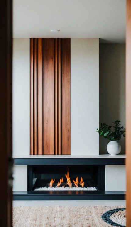 View of 21 Stunning Mid-Century Modern Fireplace Ideas | Relixiy Blog